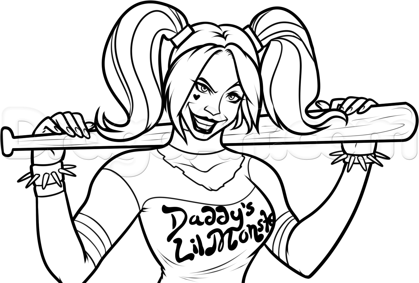 Stylist And Luxury Harley Quinn Coloring Pages Remarkable Az 1334x900 Stylist And Luxury Harley Quinn Coloring Pages Remarkable Az