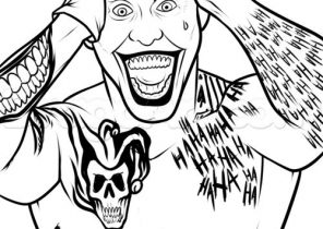 Joker Coloring Pages 296x210 Joker Coloring Pages