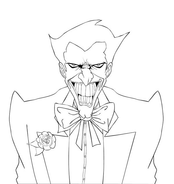 Joker Coloring Pages Collection 600x635 Joker Coloring Pages Collection