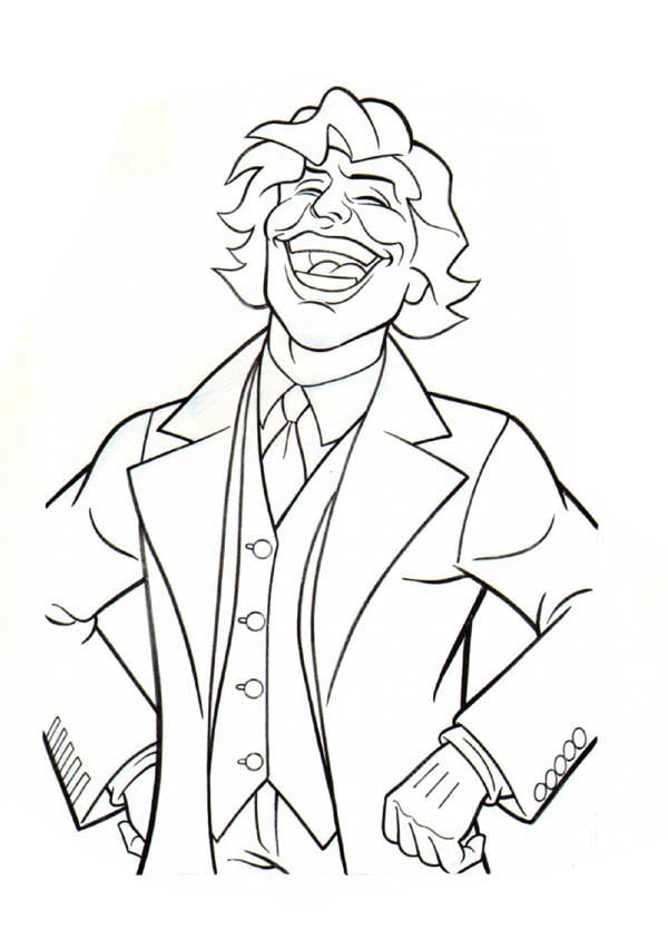 600x834 Joker Coloring Pages Laughing