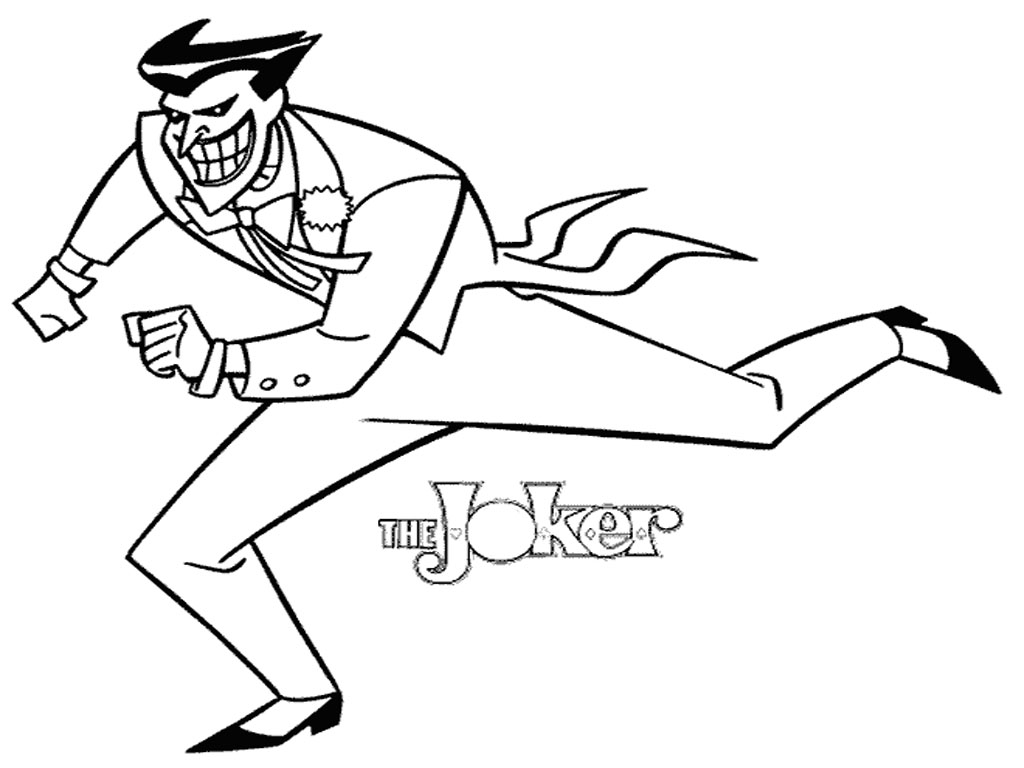 1024x768 Batman And Joker Coloring Pages