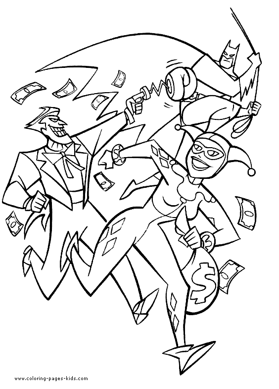 564x785 Coloring Pages. Joker And Harley Quinn Coloring Pages