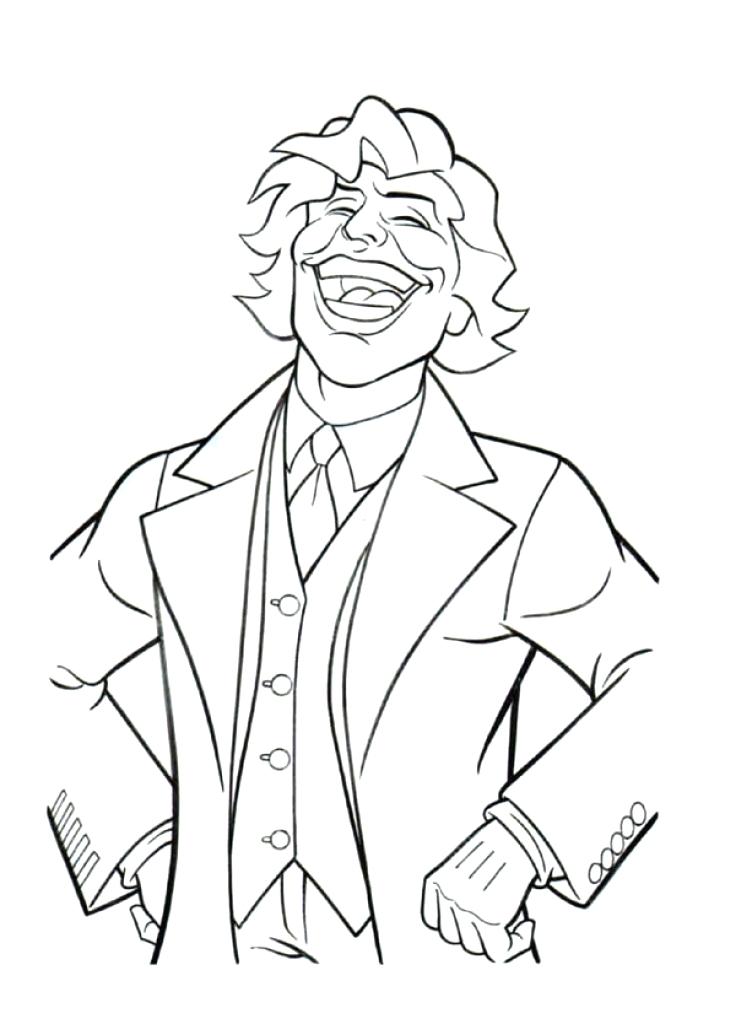 736x1024 The Joker Coloring Pages Joker Coloring Pages Printable Joker