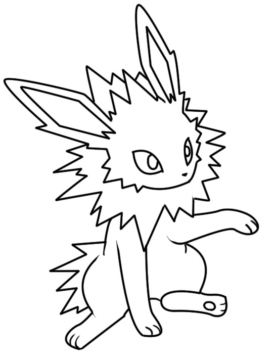 550x714 27 Jolteon Coloring Pages Selection Free Coloring Pages