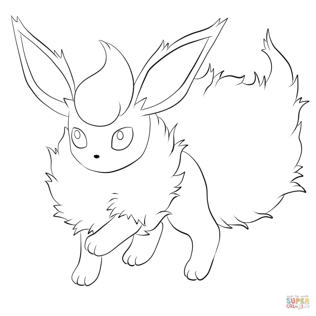 1024x1024 Flareon Coloring Pages Google Search Colouring Pages