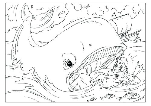 500x354 Jonah The Whale Coloring Page Coloring Pages Coloring Page