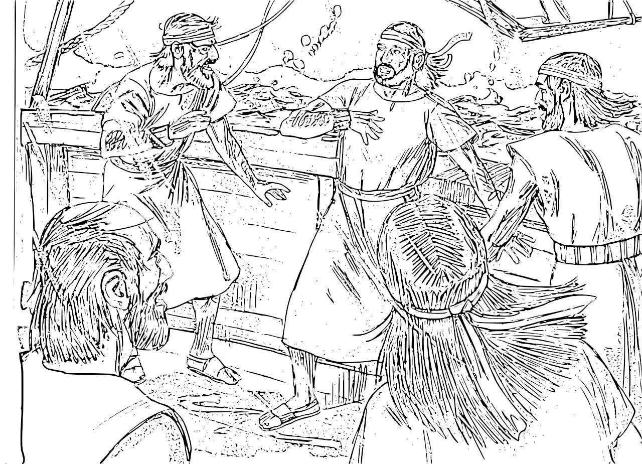 1280x925 Jonah And The Whale Coloring Pages