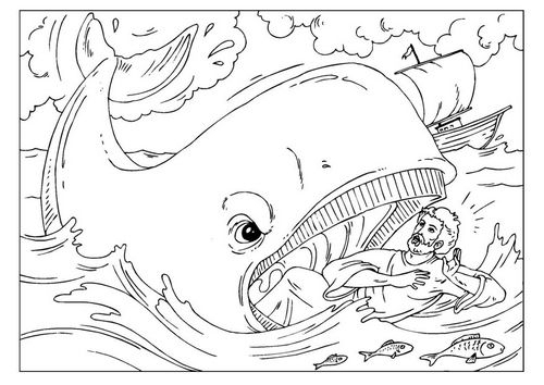 500x354 Jonah Coloring Pages Jonah Coloring Pages Printable Coloring Image