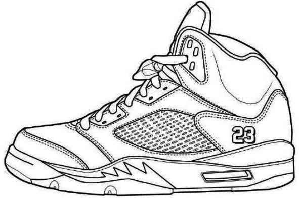 591x392 Jordans Shoes Coloring Pages Printable 2 Shoes Coloring Page