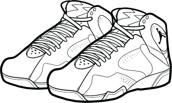 600x359 Jordan Shoes Coloring Pages