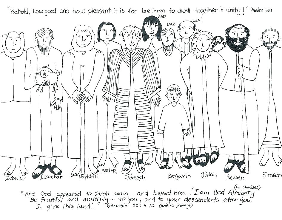 945x738 Story Of Joseph Coloring Pages Brothers Coloring Page Kid Joseph