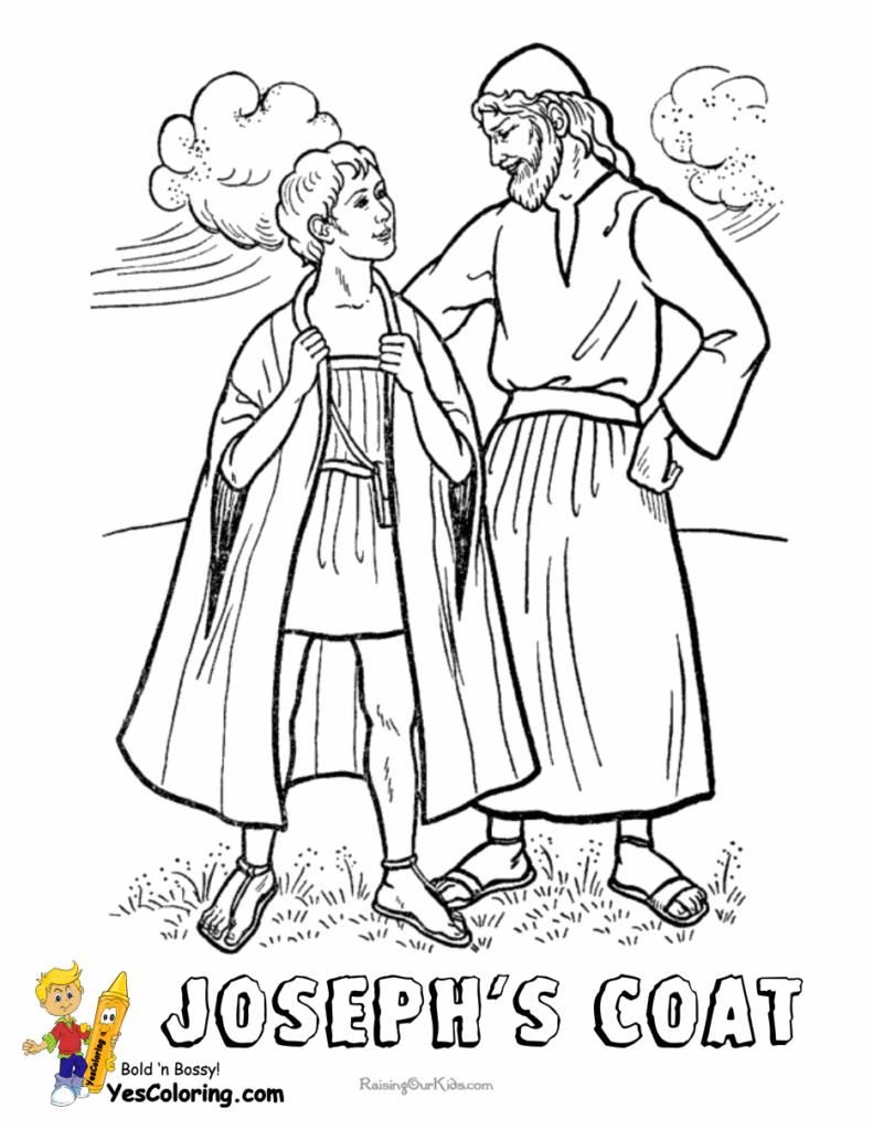 791x1024 Urgent Joseph And Coat Of Many Colors Coloring Page Lovely Buzz