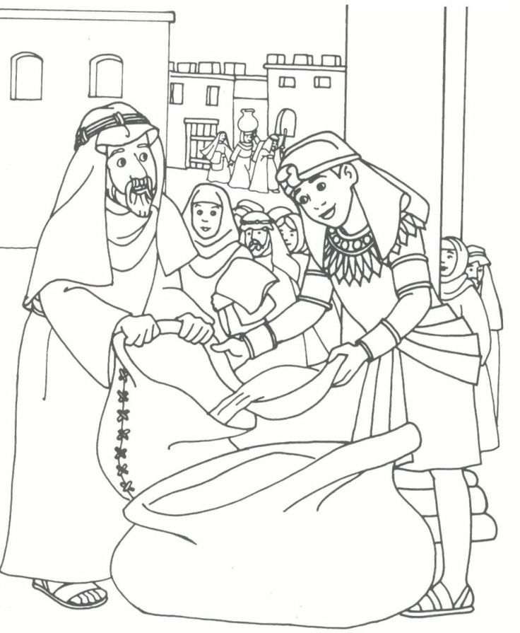 Joseph Amp Brothers Coloring Page Kid Printables Joseph 736x895 Joseph Amp Brothers Coloring Page Kid Printables Joseph