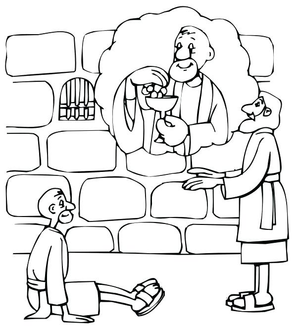 Joseph In Prison Coloring Page at GetColorings.com | Free printable ...