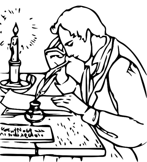 Joseph Smith Write Book Of Mormon Coloring Page 600x660 Joseph Smith Write Book Of Mormon Coloring Page