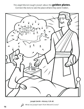 Angel Moroni Visits Joseph Smith Coloring Page Coloring Pages 344x447 Angel Moroni Visits Joseph Smith Coloring Page Coloring Pages