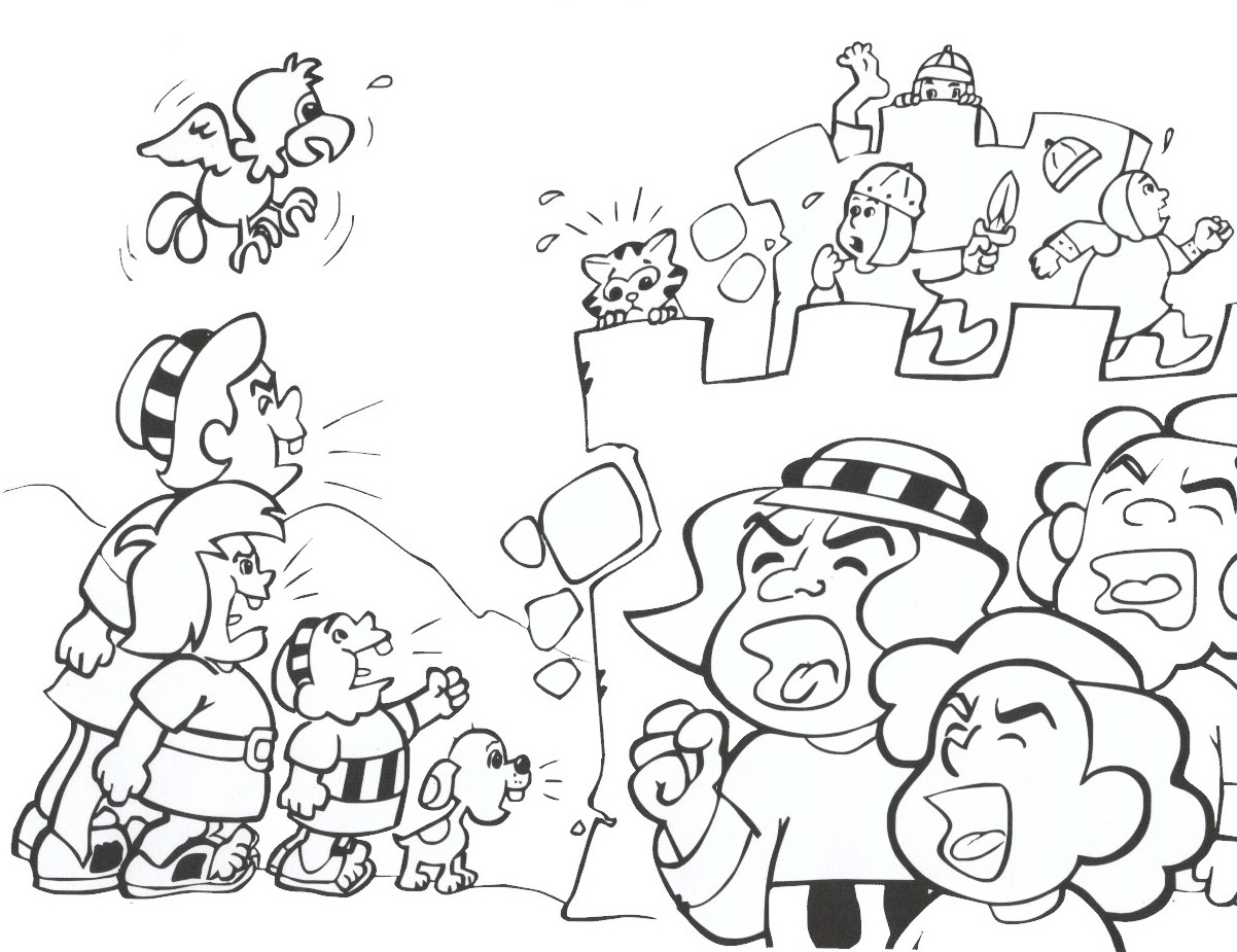 Joshua And Jericho Coloring Pages The Story Lesson 7 1202x925 Joshua And Jericho Coloring Pages The Story Lesson 7