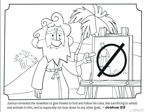 497x382 Joshua And Jericho Coloring Pages