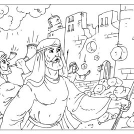 268x268 Joshua And The Battle Of Jericho Coloring Page
