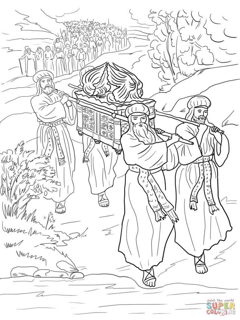 768x1024 Joshua And The Battle Of Jericho Coloring Page