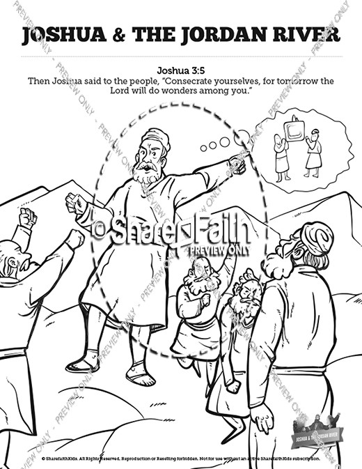 Joshua 3 Crossing The Jordan River Sunday School Coloring Pages 520x673 Joshua 3 Crossing The Jordan River Sunday School Coloring Pages