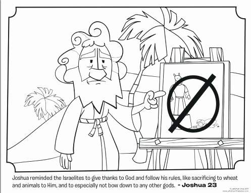 Joshua Jericho Coloring Page at GetColorings.com | Free printable ...