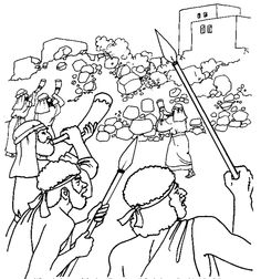 236x252 Coloring Page Jericho Uskonto Sunday School, Free
