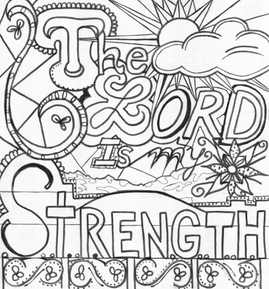 1128x1211 The Lord Is My Strength