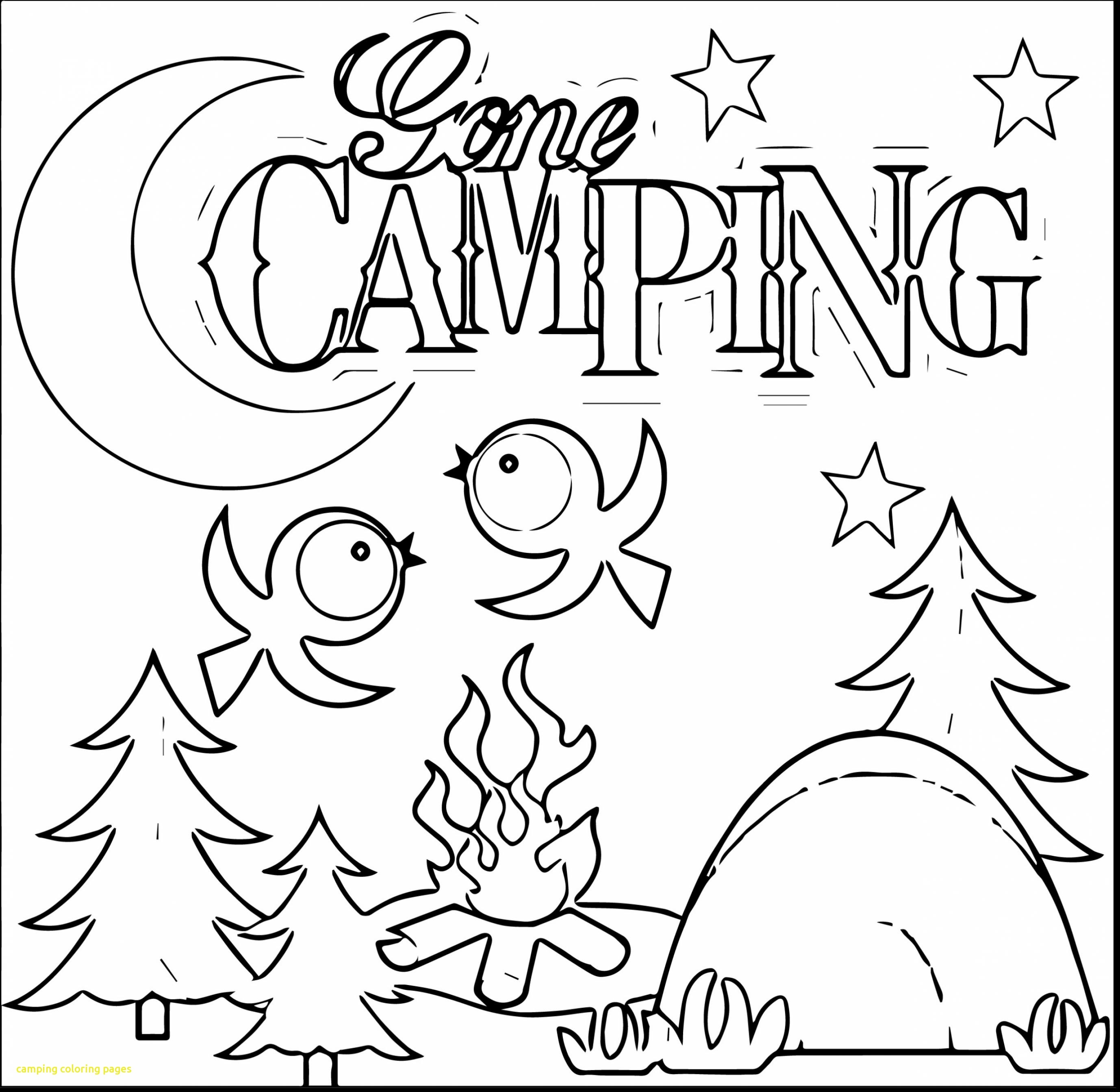 2756x2686 Camping Coloring Pages In The Woods Page Kids Journal