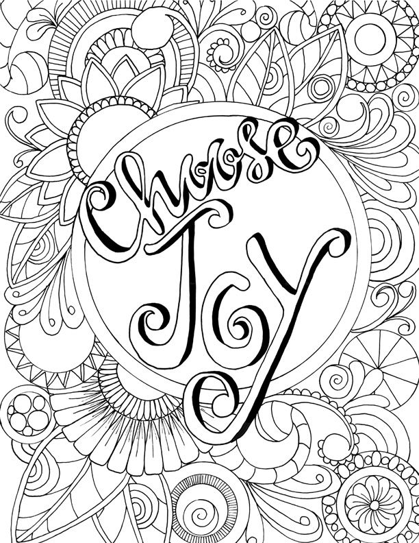 Joy Coloring Page at GetColorings.com | Free printable colorings pages