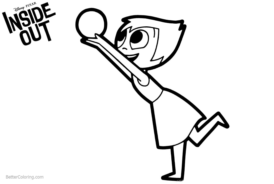 Inside Out Coloring Pages Joy Got The Ball 1100x740 Inside Out Coloring Pages Joy Got The Ball