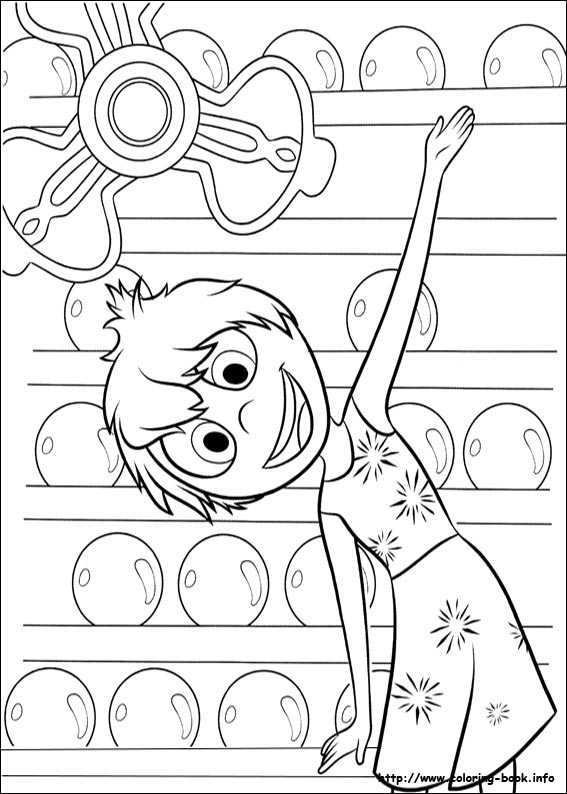 Inside Out Coloring Picture 567x794 Inside Out Coloring Picture