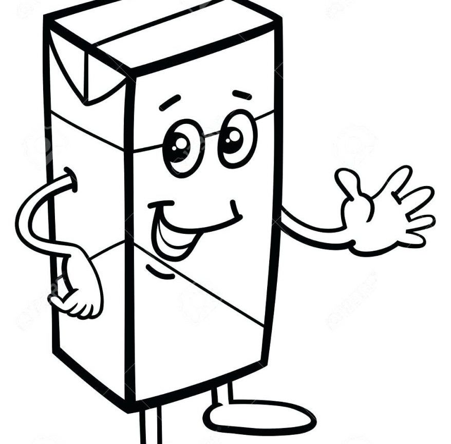 Coloring Milk Carton Page And Book For Toddler Printable Kids 878x864 Coloring Milk Carton Page And Book For Toddler Printable Kids