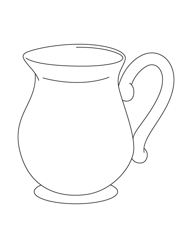 Jug Coloring Pages 612x792 Jug Coloring Pages