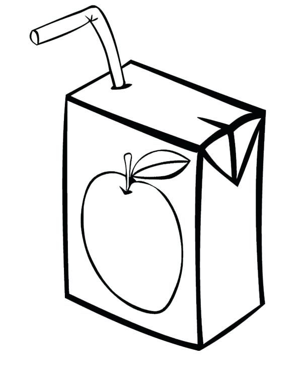 600x761 Juice Coloring Page Juice Box Coloring Page Juice Box Coloring