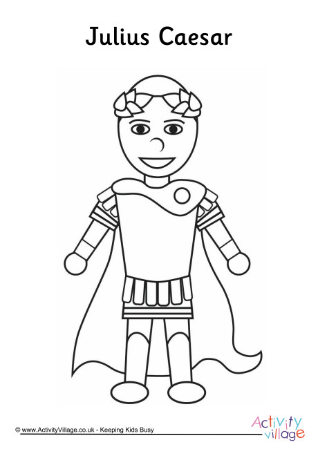 Julius Caesar Colouring Page 460x650 Julius Caesar Colouring Page