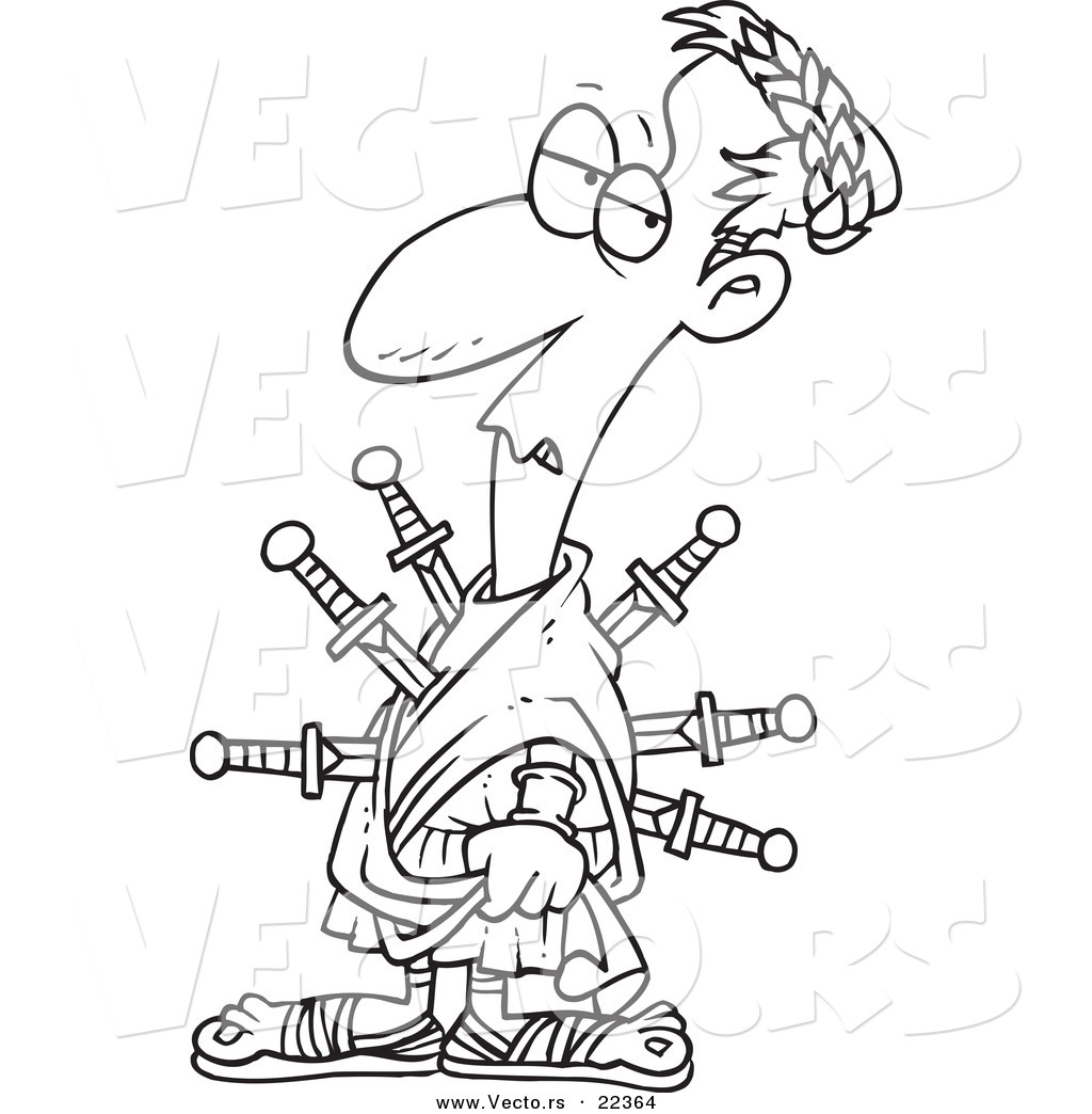 Julius Caesar Coloring Pages Vector Of A Cartoon Stabbed 1024x1044 Julius Caesar Coloring Pages Vector Of A Cartoon Stabbed
