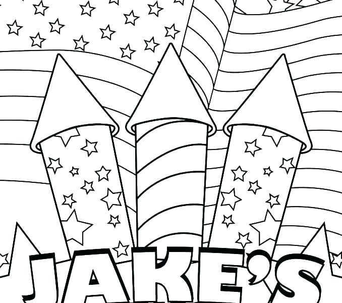 July 4th Coloring Pages Printable 678x600 July 4th Coloring Pages Printable