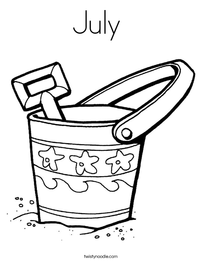 685x886 July Coloring Page