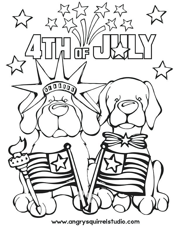 612x792 July Coloring Pages