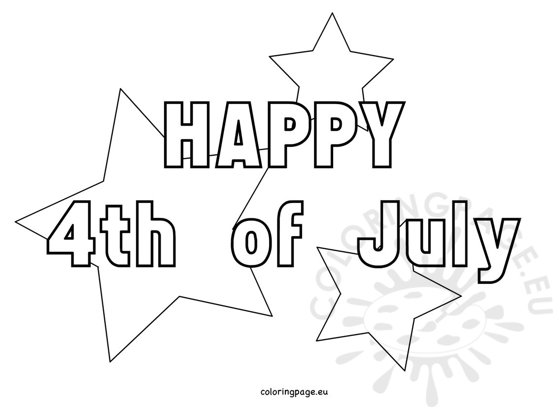 1122x826 4th July Coloring Pages With Stars Coloring Page