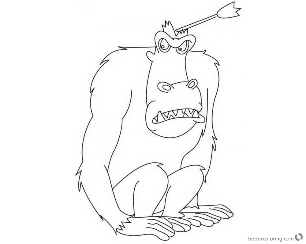 Jumanji Coloring Pages Animated Tv Series Ape The Judge 1000x800 Jumanji Coloring Pages Animated Tv Series Ape The Judge