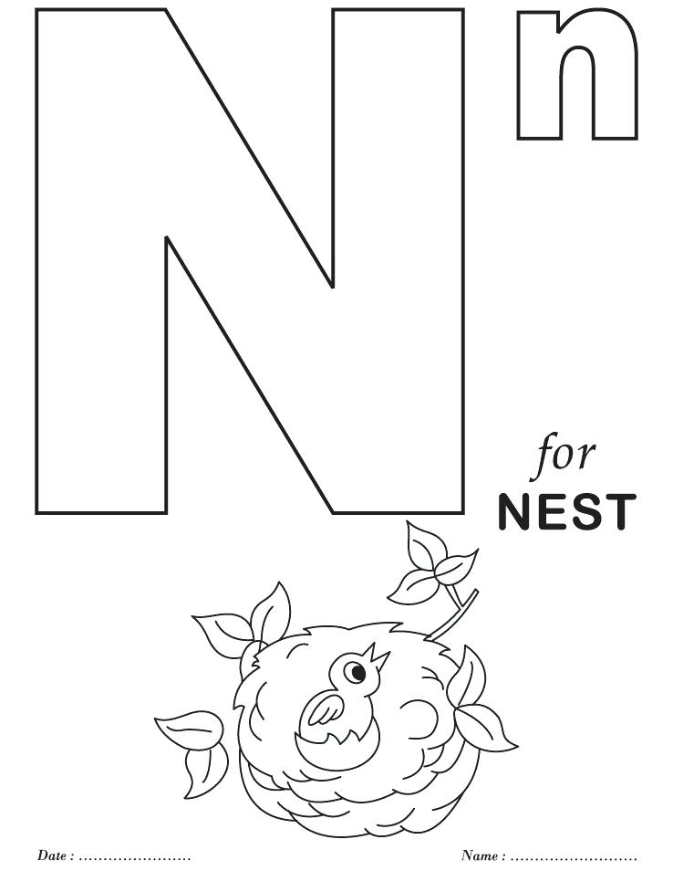 Jumbo Coloring Pages Alphabet N Coloring Sheets Free Printable 738x954 Jumbo Coloring Pages Alphabet N Coloring Sheets Free Printable