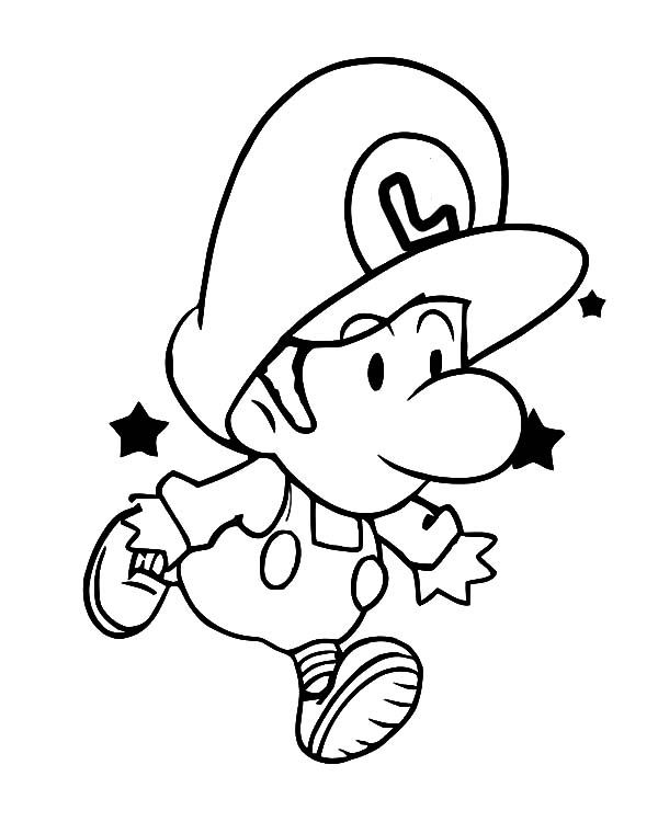 Baby Luigi Learn To Jump Coloring Pages Tima 600x750 Baby Luigi Learn To Jump Coloring Pages Tima