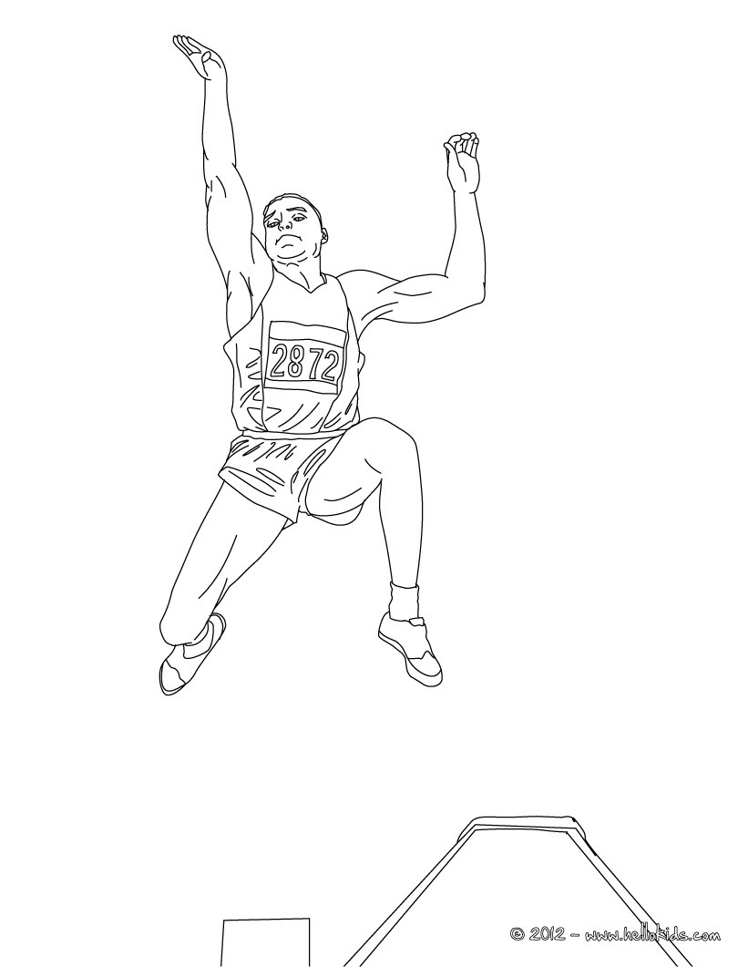Long Jump Athletics Coloring Pages 821x1061 Long Jump Athletics Coloring Pages