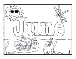 Coloring Page For June Sing Laugh Learn 250x193 Coloring Page For June Sing Laugh Learn