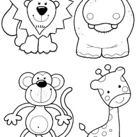 Jungle Animals Coloring Pages Preschool at GetColorings.com | Free ...
