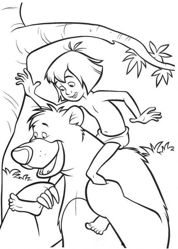 Jungle Book Coloring Pages Coloring Page For Kids Kids Coloring 607x850 Jungle Book Coloring Pages Coloring Page For Kids Kids Coloring