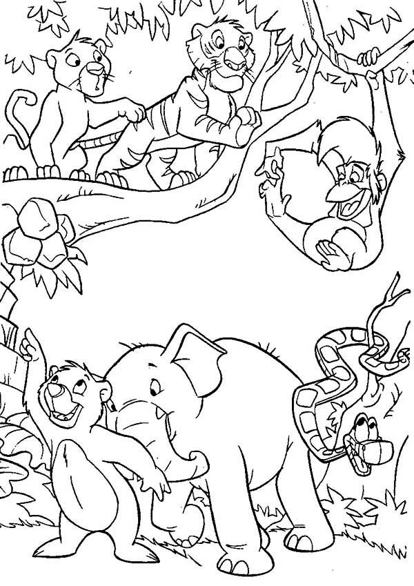 Jungle Coloring Book 600x849 Jungle Coloring Book