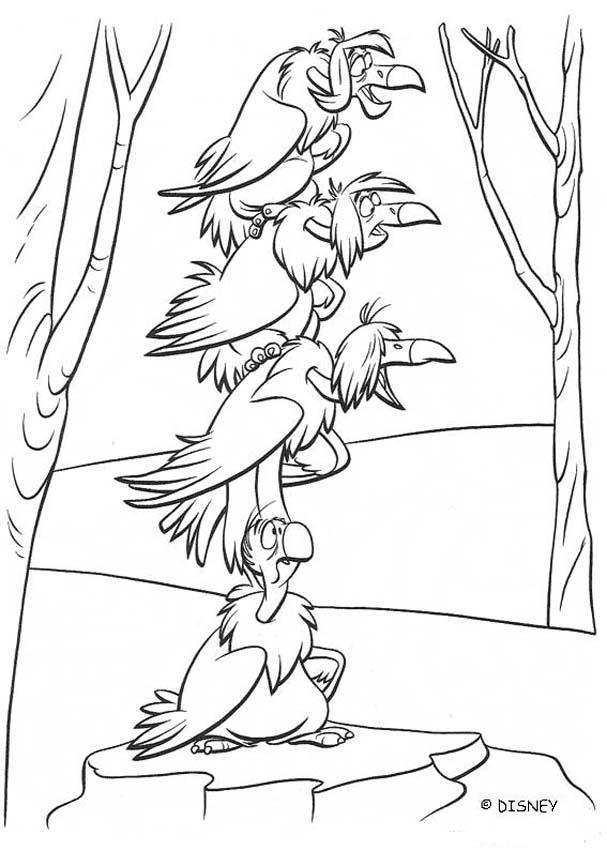Vultures Of The Jungle Coloring Pages 607x850 Vultures Of The Jungle Coloring Pages